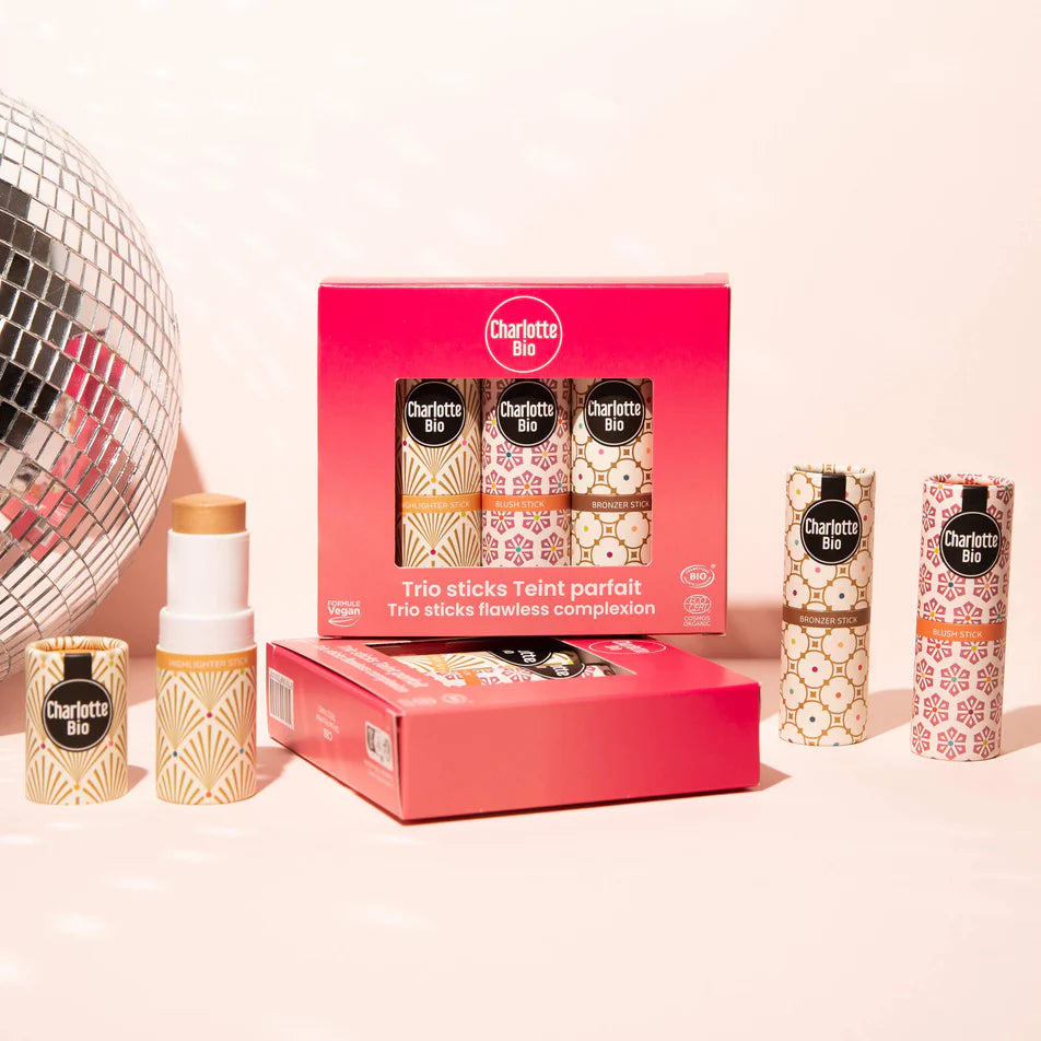 Trio of complexion sticks - Blush + Highlighter + Bronzer