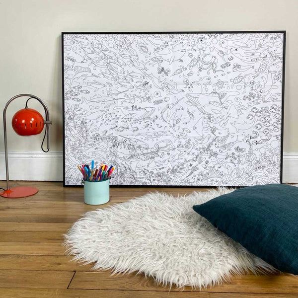Giant Colouring Poster - The Ocean / Γιγαντοαφίσα χρωματισμού - Ο Ωκεανός