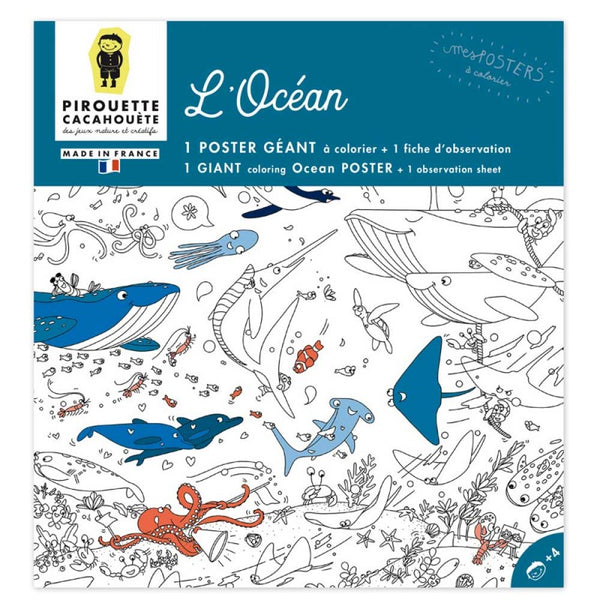 Giant Colouring Poster - The Ocean / Γιγαντοαφίσα χρωματισμού - Ο Ωκεανός