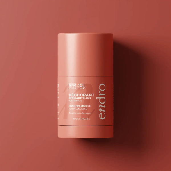 Refillable stick deodorant - Rose-raspberry scent / Επαναγεμιζόμενο αποσμητικό σε στικ - Άρωμα τριαντάφυλλου-βατόμουρου