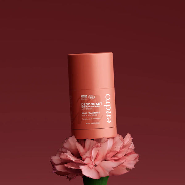 Refillable stick deodorant - Rose-raspberry scent / Επαναγεμιζόμενο αποσμητικό σε στικ - Άρωμα τριαντάφυλλου-βατόμουρου