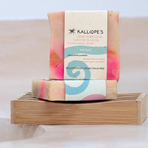 Olive Oil Mosaic Soap / Σαπούνι μωσαϊκό Ελαιόλαδου- Kalliope's - 80 gr