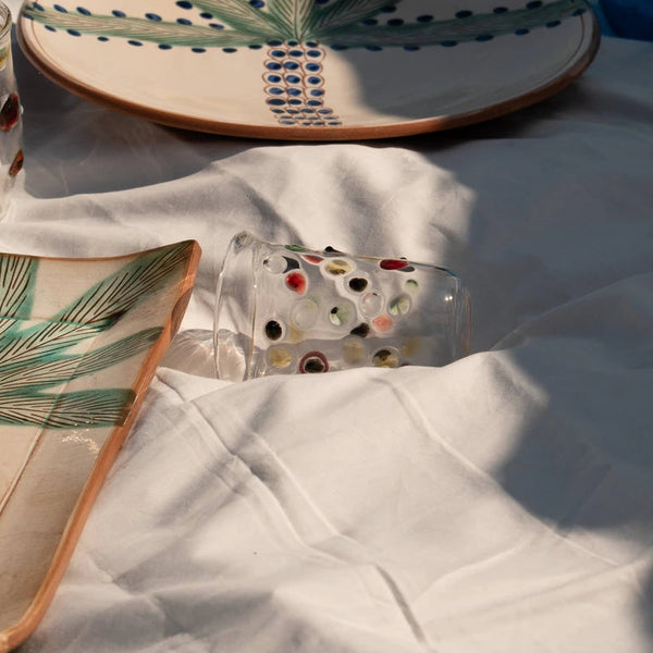 Little Dots Glass / Ποτήρι με Πουά Σχέδιο