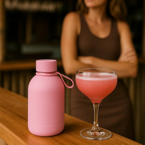 Insulated bottle - Ceramic - Cosmopolitan - 350ml / Ισοθερμικό μπουκάλι -Κεραμικό - Cosmopolitan - 350ml
