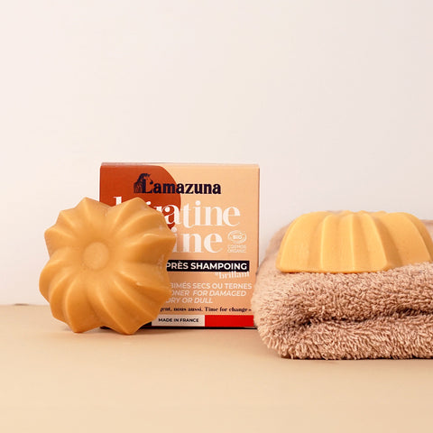 Keratin shine - mask & conditioner Lamazuna/Μάσκα & μαλακτικό μαλλιών με φυτική κερατίνη