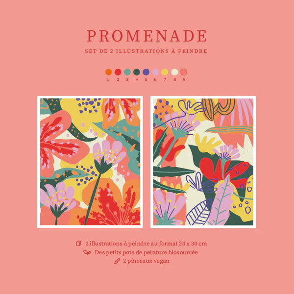 Paint by Numbers Kit - Red Walk | Duo 24x30cm / Κιτ ζωγραφικής με αριθμούς - Κόκκινο Μονοπάτι | Duo 24x30cm