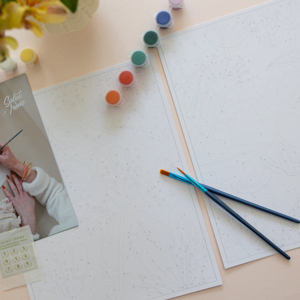 Paint by Numbers Kit - Red Walk | Duo 24x30cm / Κιτ ζωγραφικής με αριθμούς - Κόκκινο Μονοπάτι | Duo 24x30cm