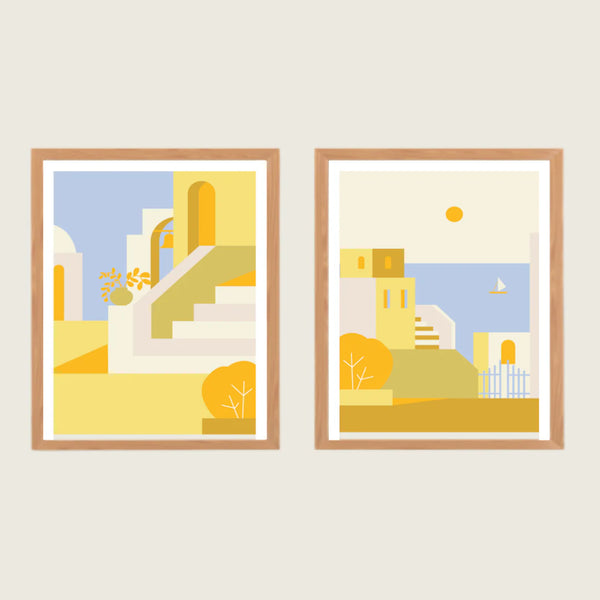 Paint by Numbers Kit - Little Alleyways | Duo 24x30cm / Κιτ ζωγραφικής με αριθμούς - Μικρά σοκάκια | Duo 24x30cm