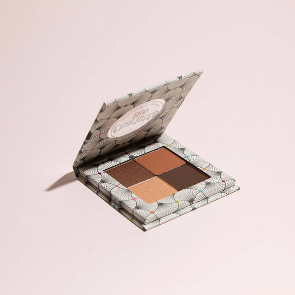 4-shade organic eyeshadow palette - Nude Brown / Παλέτα Σκιών Ματιών 4 Αποχρώσεων από Οργανικές Σκιές - Nude Brown