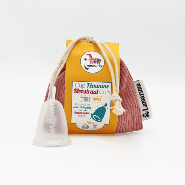 Menstrual cup Size 1 & 2 - Green or Pink pouch / Κύπελλο περιόδου - Κίτρινη η Ροζ θήκη
