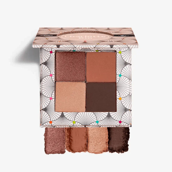 4-shade organic eyeshadow palette - Nude Brown / Παλέτα Σκιών Ματιών 4 Αποχρώσεων από Οργανικές Σκιές - Nude Brown