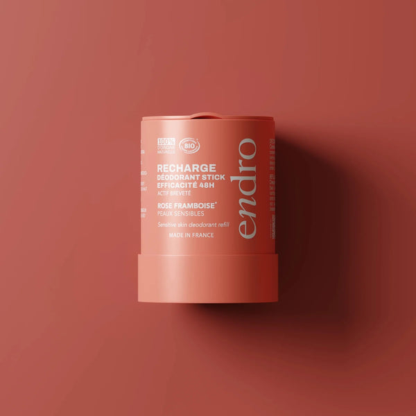 Refillable stick deodorant - Rose-raspberry scent / Επαναγεμιζόμενο αποσμητικό σε στικ - Άρωμα τριαντάφυλλου-βατόμουρου