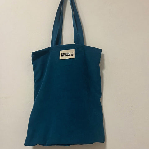Upcycled Tote bag - Ανακυκλωμένη τσάντα Tote - Teal