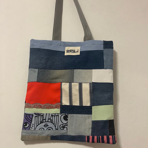Upcycled Tote bag - Ανακυκλωμένη τσάντα Tote - Jean