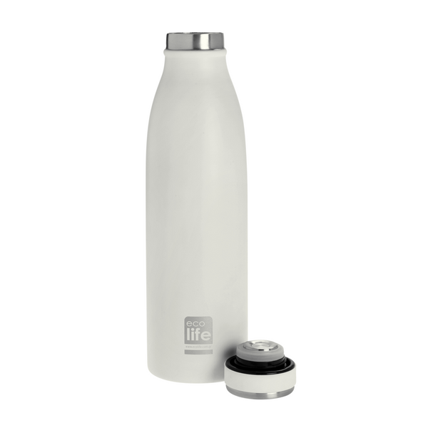 Slim White Thermos 500ml / Λεπτό λευκό θερμός 500ml