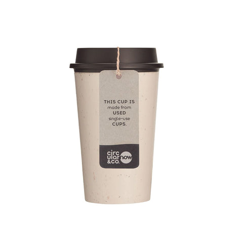 Circular NOW Cup black - φλιτζάνι για καφέ από ανακυκλωμένα χάρτινα ποτήρια - 350ml