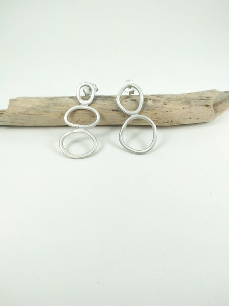 Volax petite Earrings | Recycled Silver - equilibriem jewelry