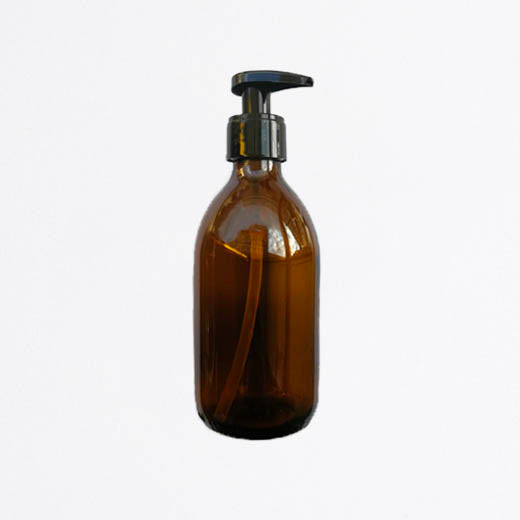Glass Pump Bottle / Refillable - Γυάλινο μπουκάλι με αντλια / Επαναχρησιμοποιήσιμο
