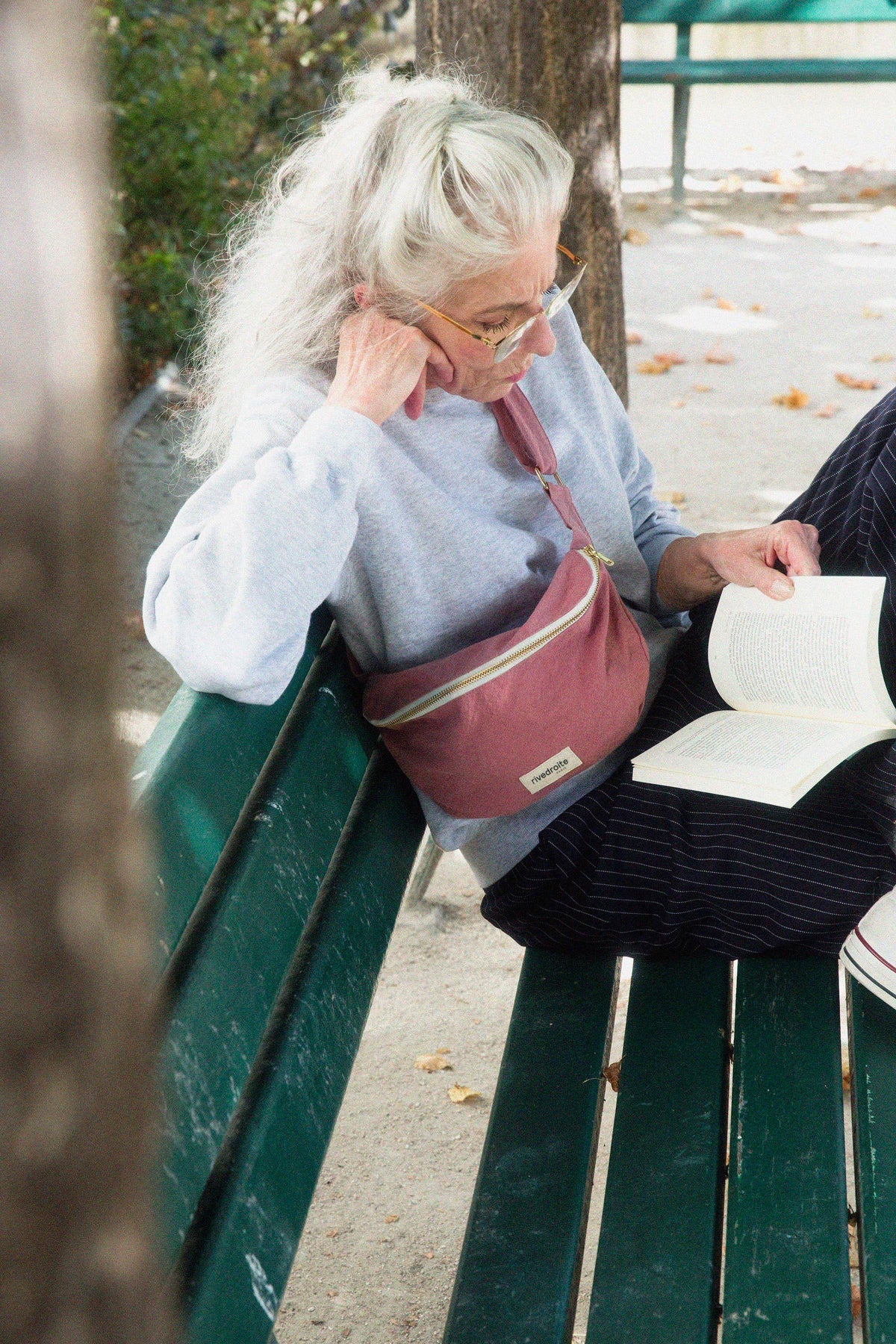 Custine THE WAIST BAG / Τζαντα Μπανανα - Recycled cotton Bois de Rose