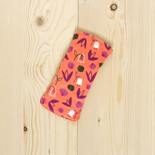 Panty Liner for daily use / Violet Blooms - Υφασμάτινο σερβιετάκι για καθημερινή χρήση / Violet Blooms