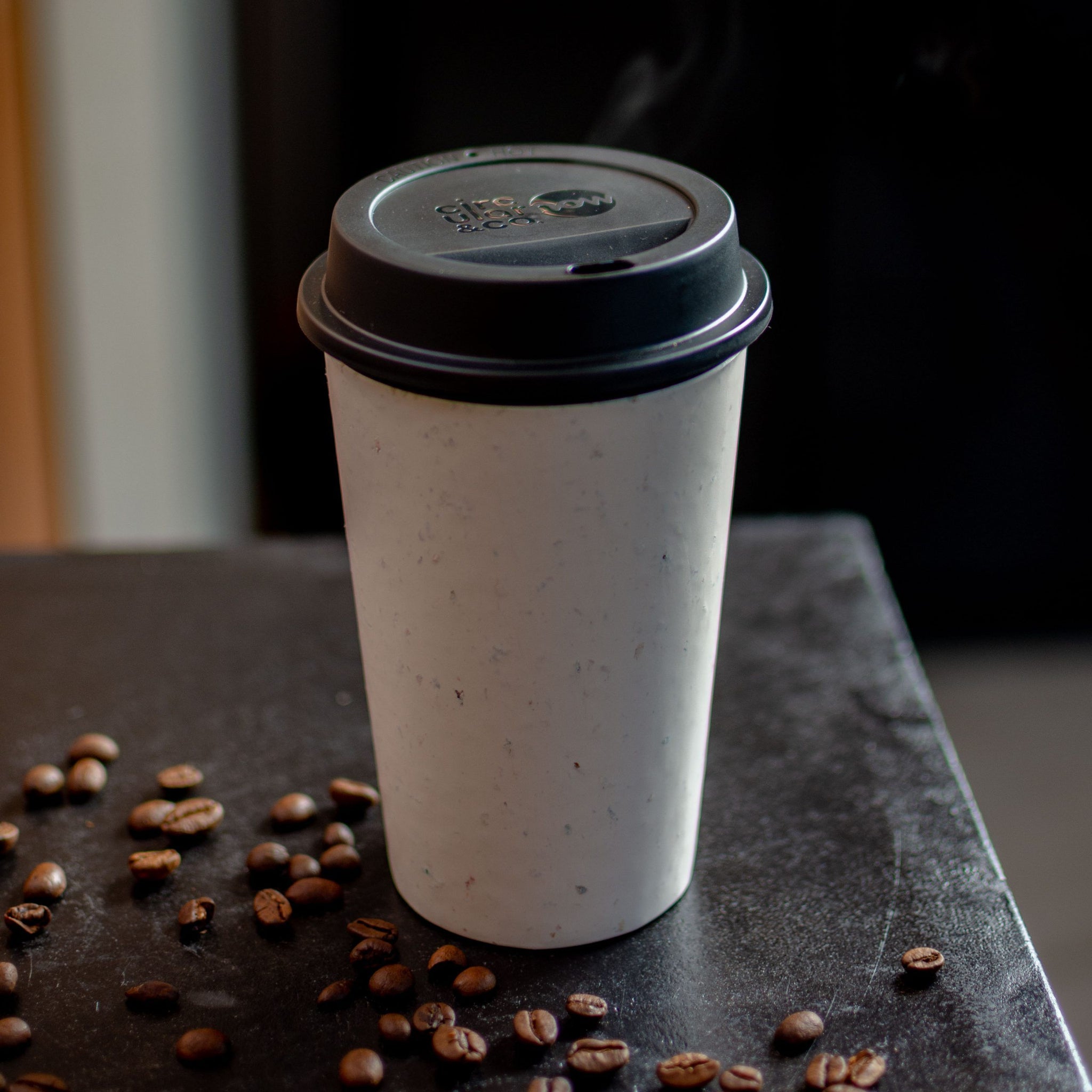 Circular NOW Cup black - φλιτζάνι για καφέ από ανακυκλωμένα χάρτινα ποτήρια - 350ml