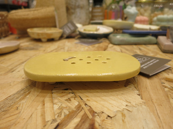 Soap Holder in Ceramic / Σαπουνοθήκη κεραμικη - flat yellow