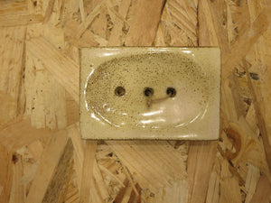 Soap Holder in Ceramic / Σαπουνοθήκη κεραμικη - beige thick