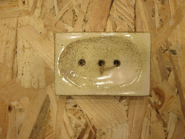 Soap Holder in Ceramic / Σαπουνοθήκη κεραμικη - beige thick