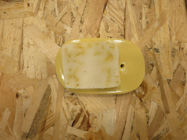 Soap Holder in Ceramic / Σαπουνοθήκη κεραμικη - flat yellow