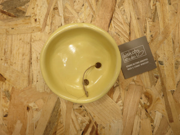 Soap Holder in Ceramic / Σαπουνοθήκη κεραμικη - yellow tripod