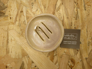Soap Holder in Ceramic / Σαπουνοθήκη κεραμικη - old pink round