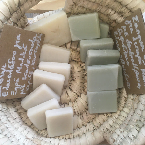 Mini Natural soap for oily hair with Laurel Oil & Rosemary - Μίνι Φυσικό σαπούνι για λιπαρά μαλλιά με Δαφνέλαιο & Δενδρολίβανο - 20 gr