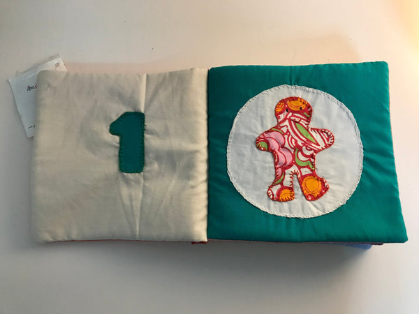 Baby/Children Book - upcycled fabric - Βιβλίο για μωρο - απο 100% ανακυκλωμένο ύφασμα