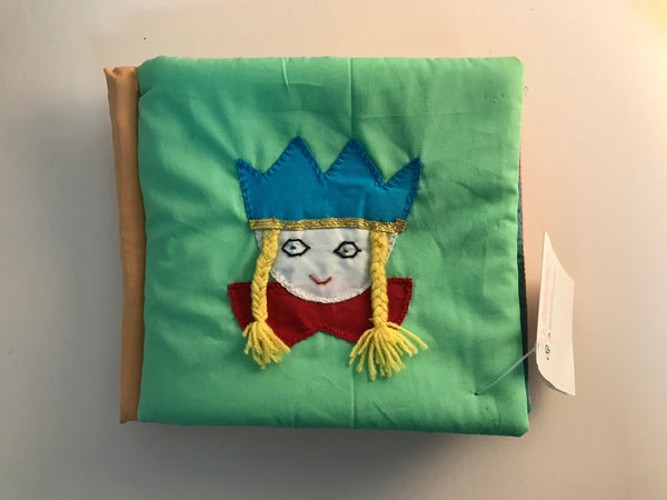 Baby/Children Book - upcycled fabric - Βιβλίο για μωρο - απο 100% ανακυκλωμένο ύφασμα