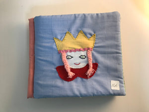 Baby/Children Book - upcycled fabric - Βιβλίο για μωρο - απο 100% ανακυκλωμένο ύφασμα