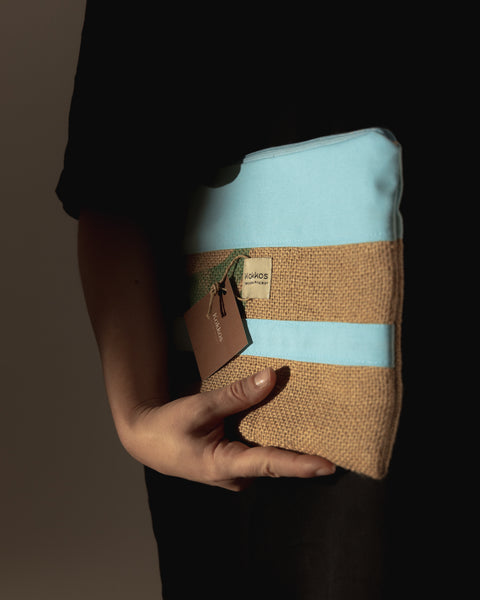 Lora Pouch - upcycled fabric - θήκη από 100% ανακυκλωμένο ύφασμα