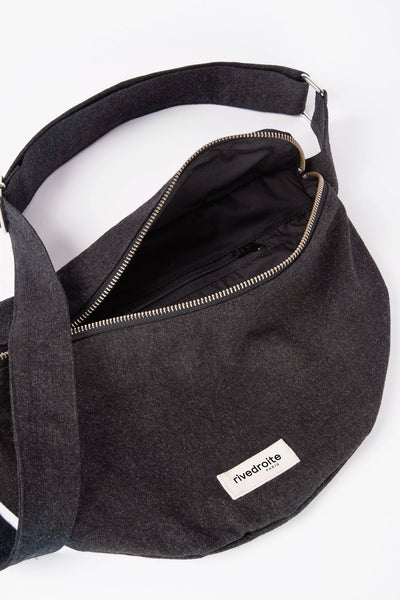 Custine XL THE WAIST BAG / Τζαντα Μπανανα - Recycled cotton Black