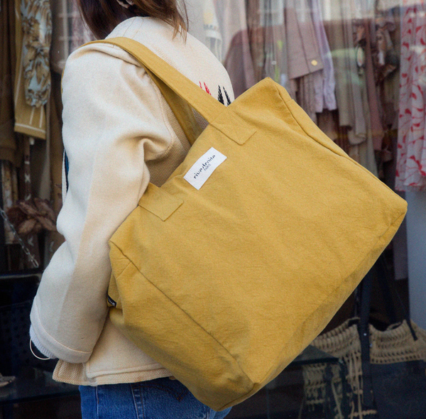 Celestins - The 24-hour Bag / Recycled Cotton - 24ωρη τσάντα απο ανακυκλωμένο βαμβάκι- Mustard