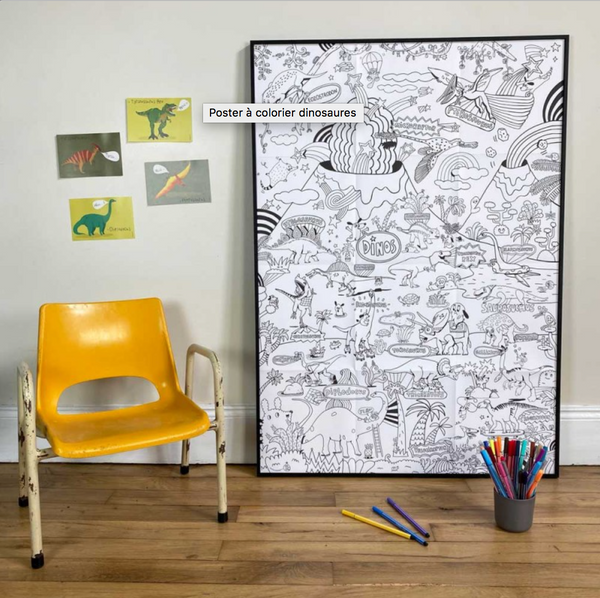 Giant Dinosaurs Colouring Poster  - Γιγαντοαφίσα χρωματισμού δεινοσαύρων