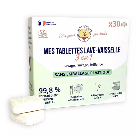 Dishwasher Tablets 3-in-1 & ecological  /Ταμπλέτες πλυντηρίου πιάτων 3 σε 1 & οικολογικά - 30 tablets/τεμαχια