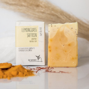 Natural Soap Lemongrass & Safran - Φυσικό σαπούνι με Λεμονόχορτο & Κρόκο Κοζάνης