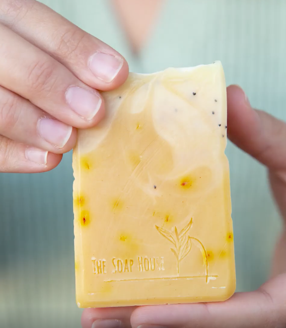 Natural Soap Lemongrass & Safran - Φυσικό σαπούνι με Λεμονόχορτο & Κρόκο Κοζάνης - 100 gr