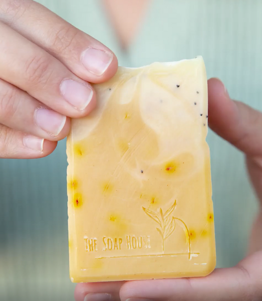 Natural Soap Lemongrass & Safran - Φυσικό σαπούνι με Λεμονόχορτο & Κρόκο Κοζάνης - 100 gr