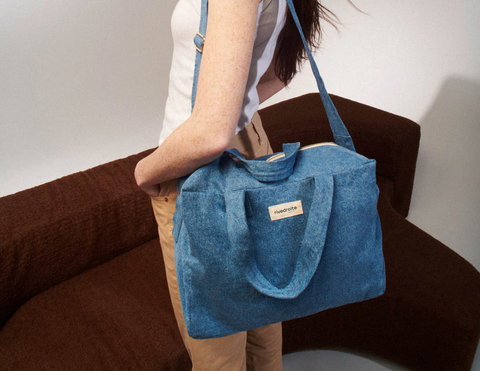 Sauval The City Bag - Upcycled stonewashed Denim