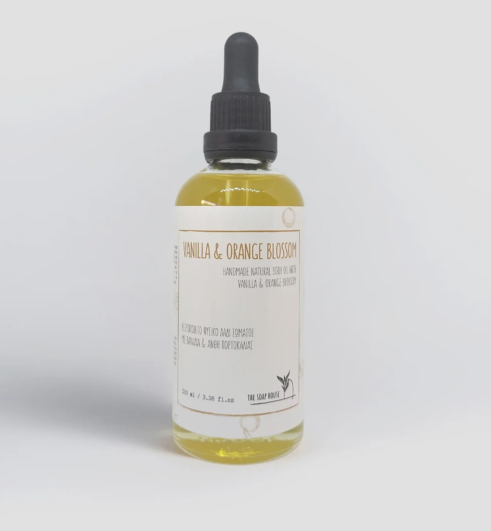 Natural Body oil - Φυσικό Λάδι Σώματος "Vanilla & Orange Blossom" 100ml