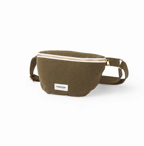 Custine THE WAIST BAG / Τσάντα Μπανάνα - Recycled cotton Kaki