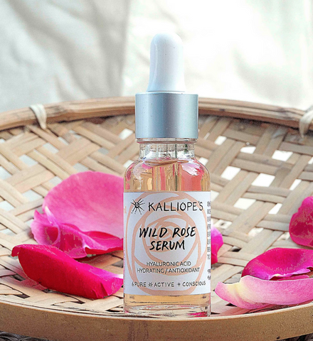 Wild Rose Serum with Hyaluronic acid / Ορός άγριου τριαντάφυλλου με υαλουρονικό οξύ -Kalliopes - 30ml