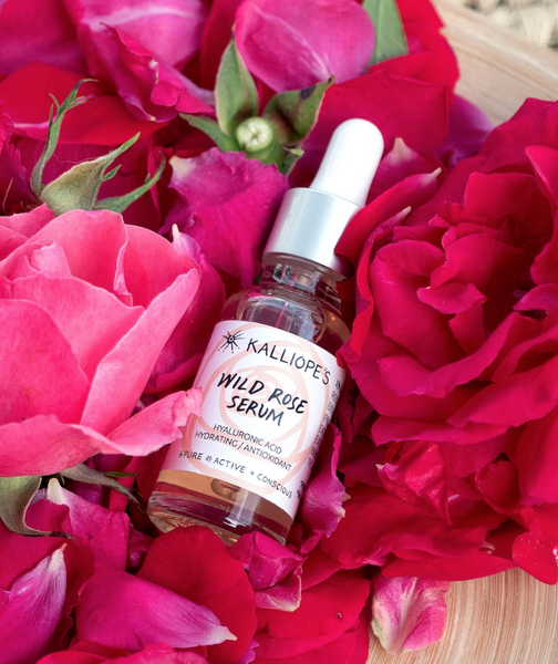 Wild Rose Serum with Hyaluronic acid / Ορός άγριου τριαντάφυλλου με υαλουρονικό οξύ -Kalliopes - 30ml