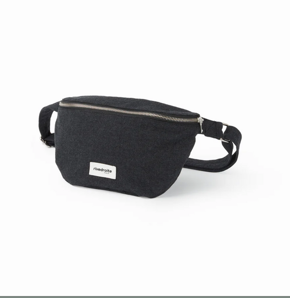Custine THE WAIST BAG / Τζαντα Μπανανα - Recycled cotton Black