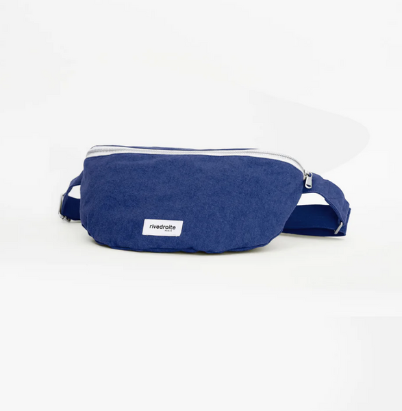 Custine XL THE WAIST BAG / Τζαντα Μπανανα - Recycled cotton Midnight Blue